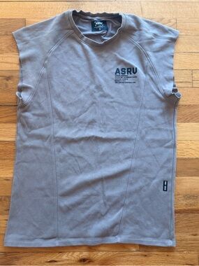 ASRV Cut Off Taupe Workout Shirt size Large
